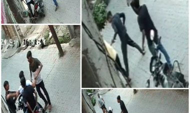 Hapur : हापुड में सरेराह दबंगई, कार सवारों ने छात्र को जमकर पीटा