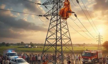 इश्क का हाई वोल्टेज ड्रामा - शोले रिटर्न्स : जब 'वीरू' नहीं माना, तो टावर पर चढ़ गई 'बसंती'!"